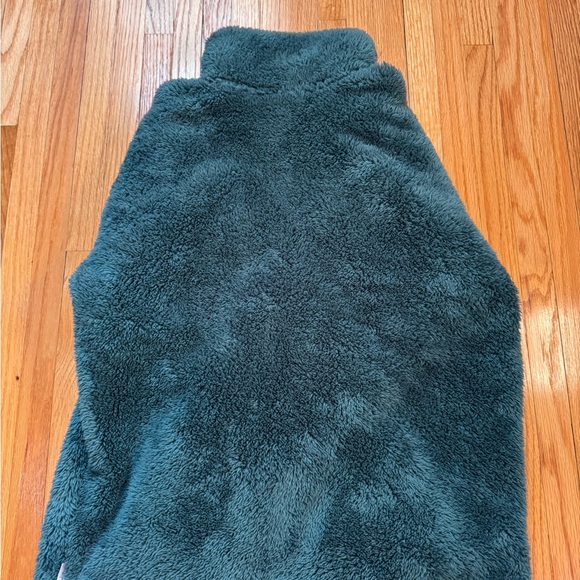 Eddie Bauer Women’s Petite Medium Half Zip Pullover – Fuzzy Green – New - Picture 2 of 6